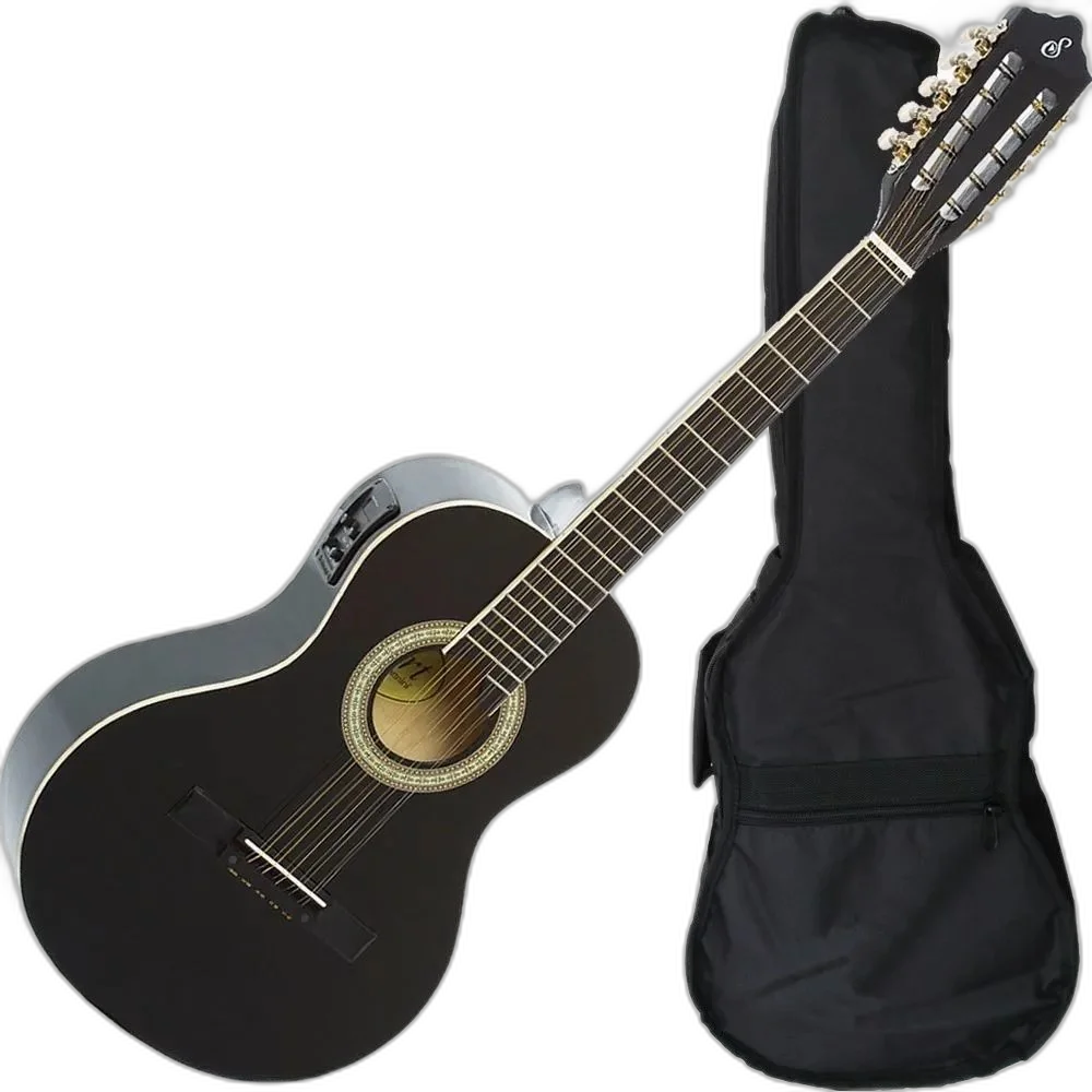 Viola Eletroacústica Caipira Giannini Vs14 EQ BK Capa + Afinador