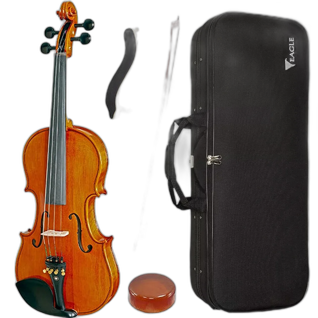 Violino Eagle VK844 4/4 Completo Case Breu Arco Espaleira Estante