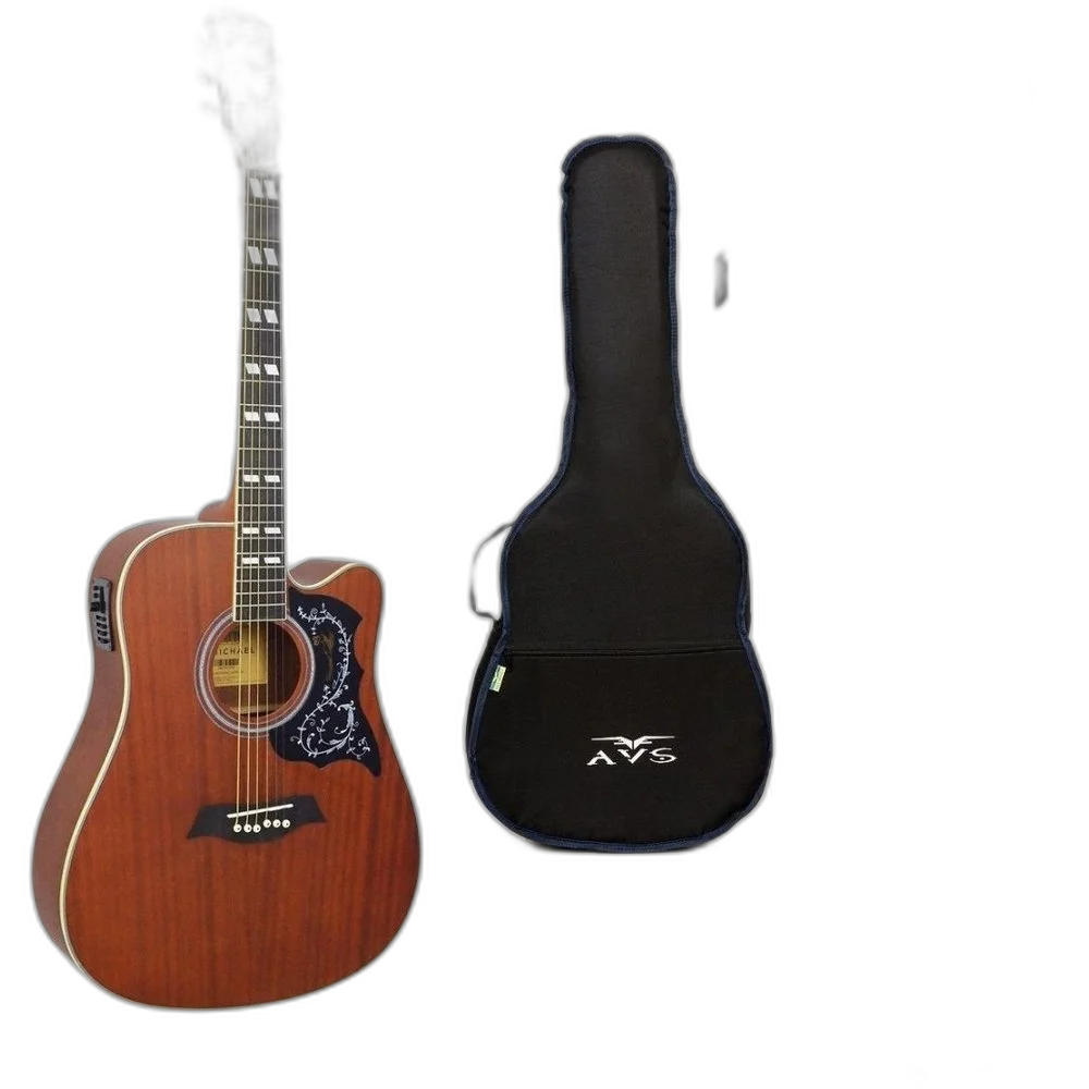 Violão Elétrico Michael VM925 MH Kit Estudante Intermediário