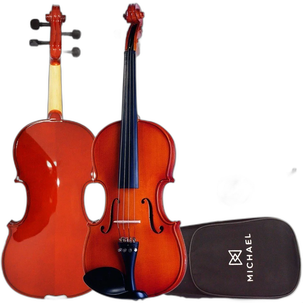 Violino Michael Vnm40 4/4  Arco De Crina Animal - Tradicional Series