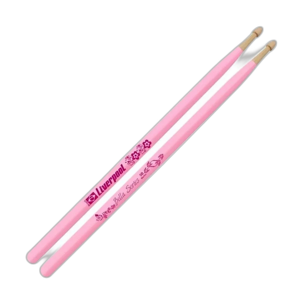 Baqueta Liverpool Bella Series Marfim Padrão 5B Rosa LB-5BM com Ponta de Madeira