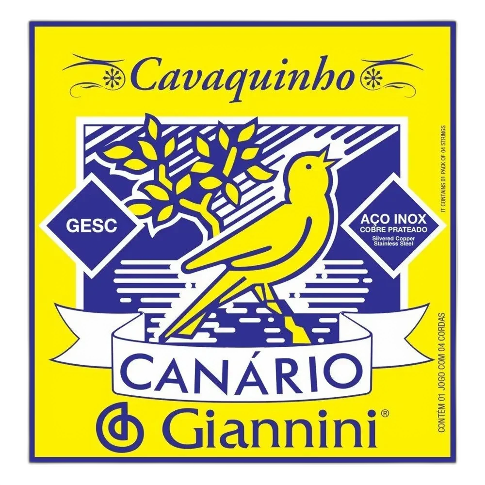 Encordoamento Cavaco Giannini Canario GESC com Chenilha
