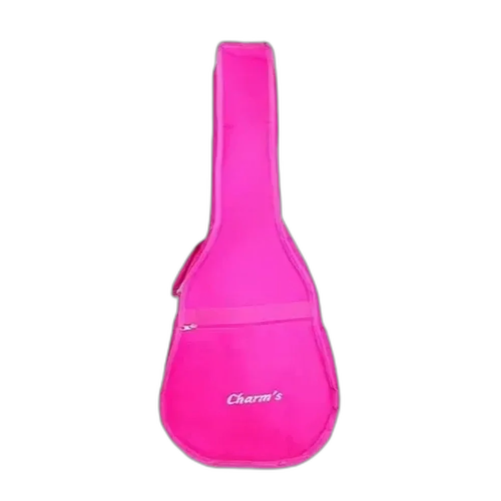 Capa bag para violão classico acolchoado com alça mochila E mão - rosa