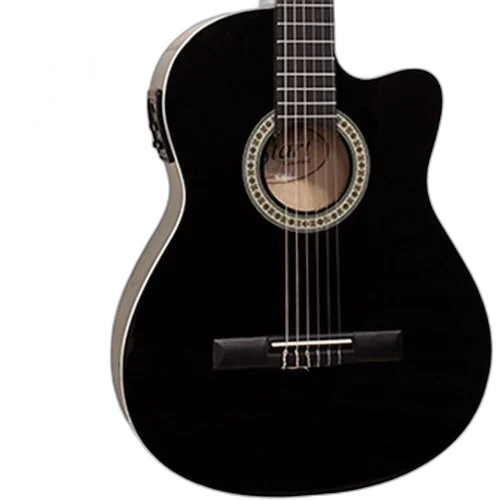 Violão Elétrico Giannini NF14 CEQ Preto Nylon