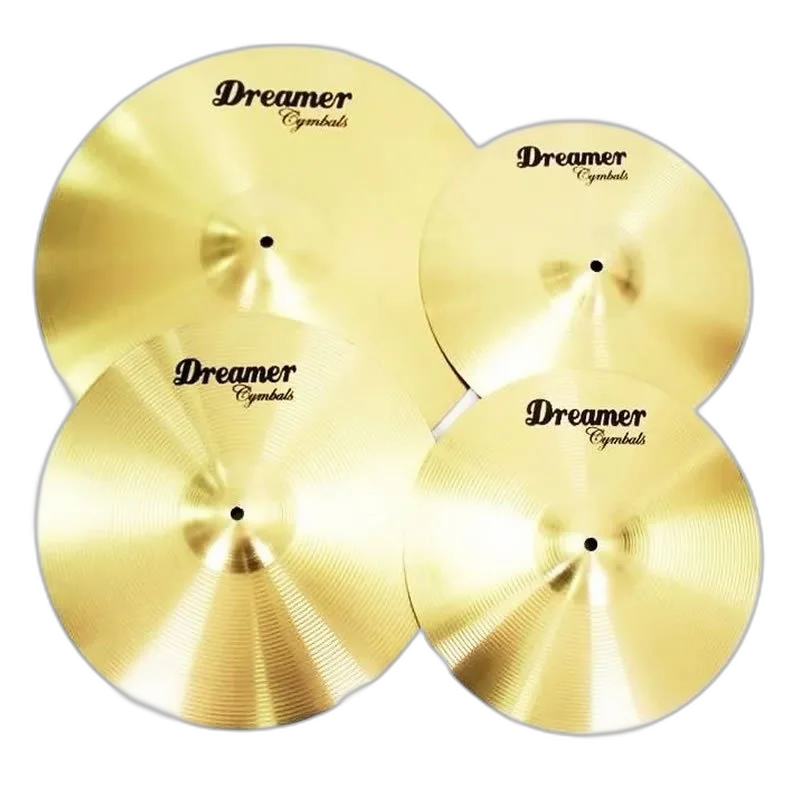 Kit De Pratos Para Bateria Dreamer Brass 14/16/20 + Bag