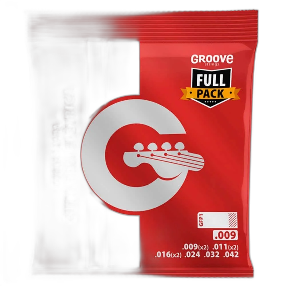 Encordoamento Solez Groove Gfp1 Para Guitarra 009 Full Pack