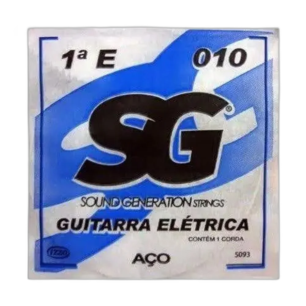 Corda Avulsa Guitarra 1ª Primeira Mi 010 SG Strings 5093