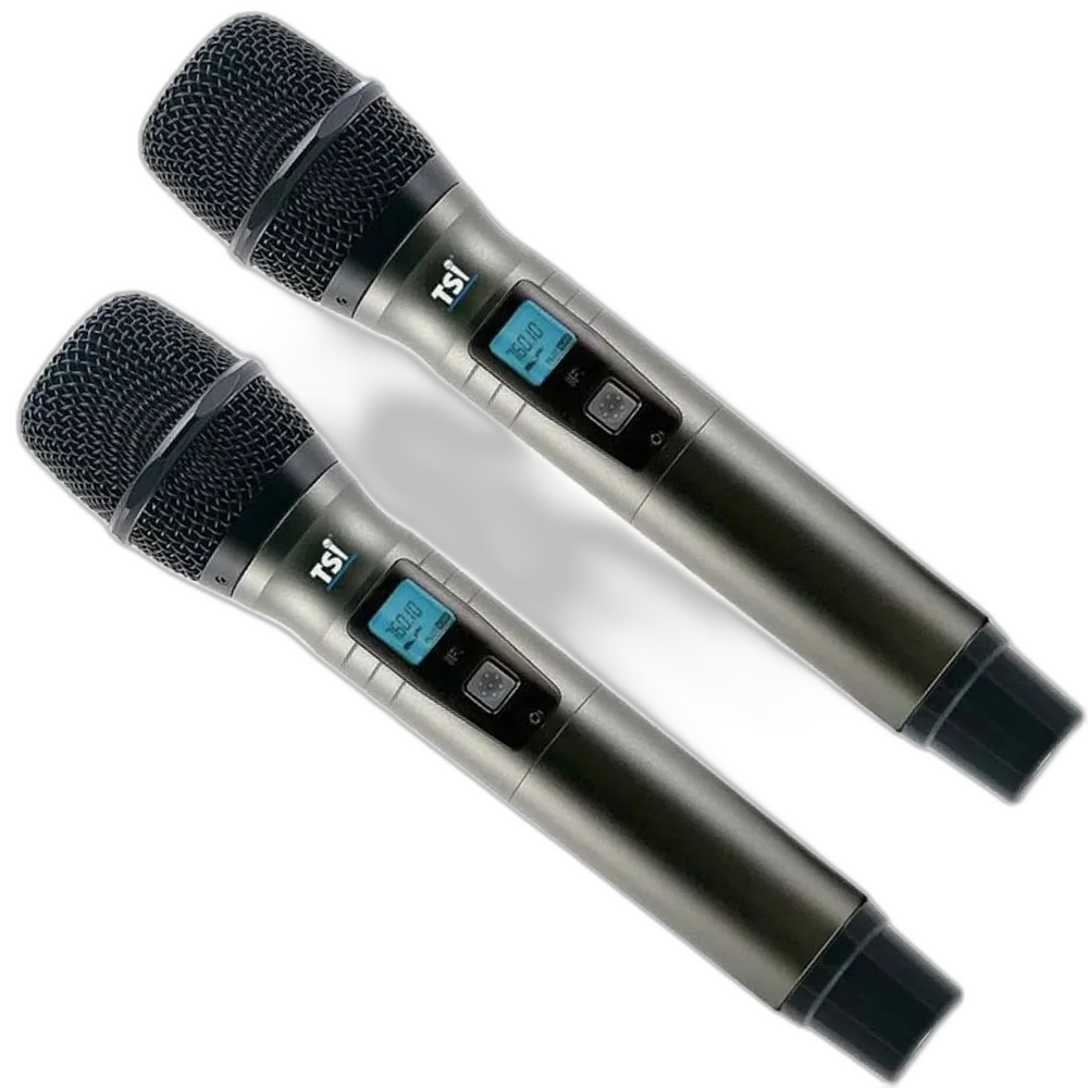 Sistema de Microfone Sem Fio 600 Canais TSI BR-8000 UHF - TSI