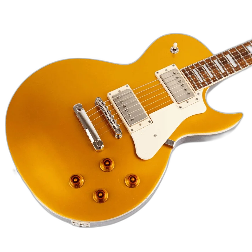 Guitarra Les Paul Cort Classic Rock cr 200 gt Gold Top Dourada