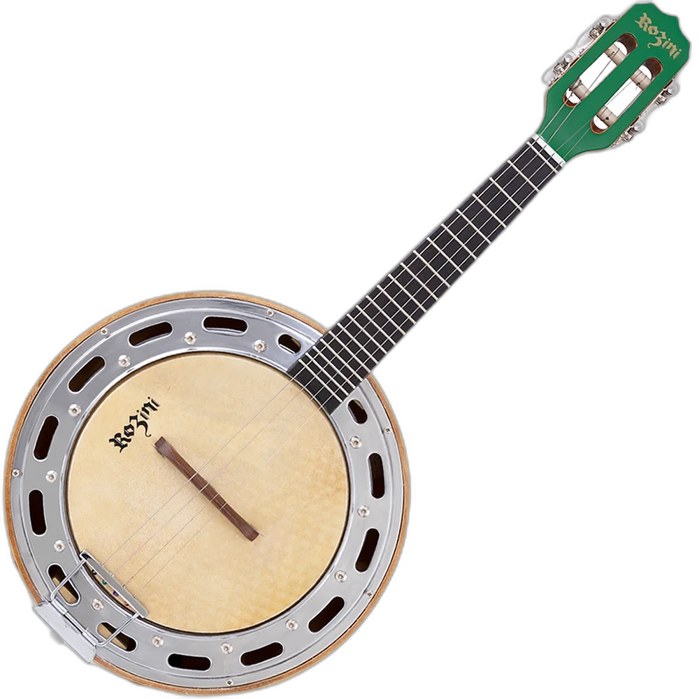 Banjo Elet. Rozini Studio Rj-11 Elv Arlindo Cruz Verde Shop Guitar Premium