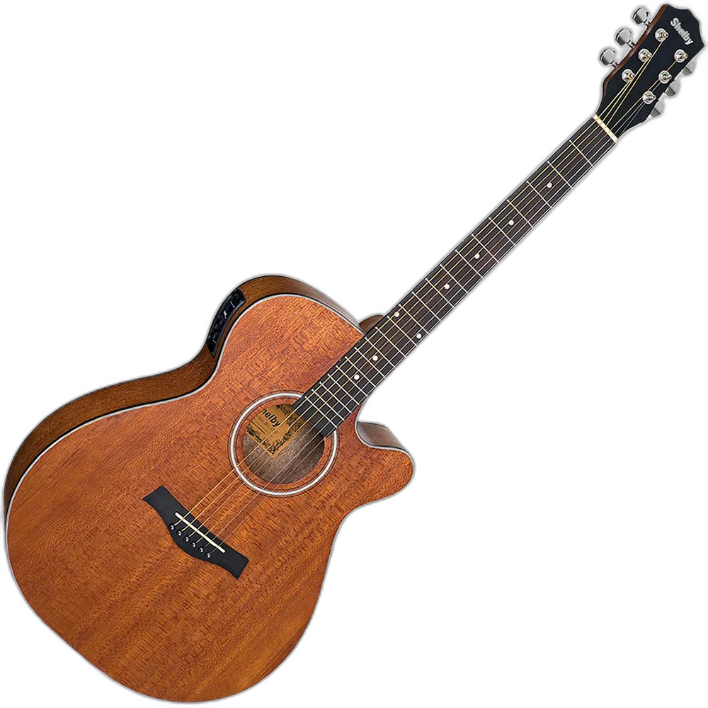 Violão Eletroacústico Shelby SGA196C Folk Aço Satin Natural