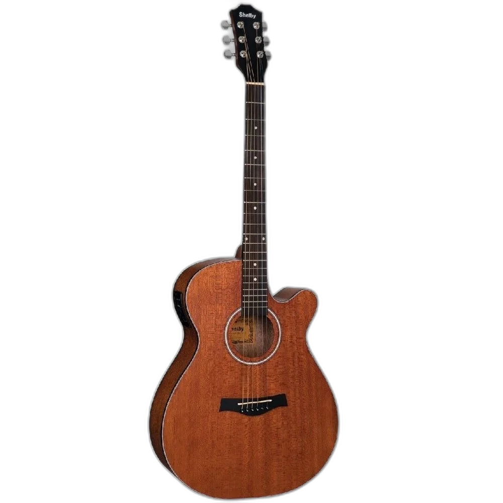 Violão Eletroacústico Shelby SGA196C Folk Aço Satin Natural