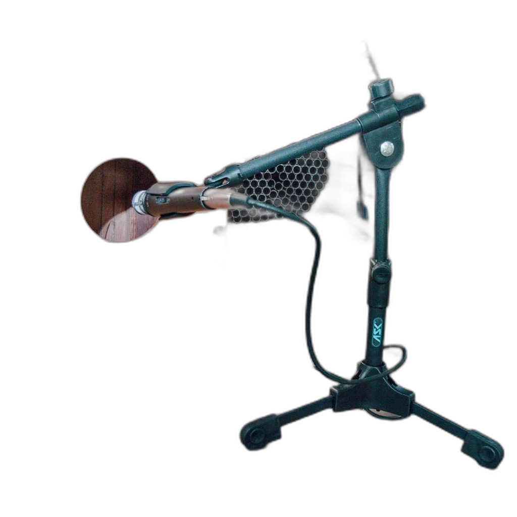 Suporte De Microfone De Mesa Pequeno Preto Ask Spm Light