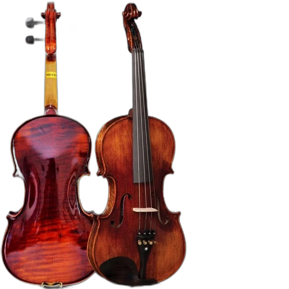 Kit Violino Vk544 4/4 Envelhecido Eagle Com Case Luxo + Estante De Partitura + Espaleira