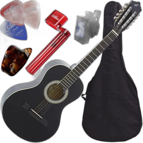 Kit Viola Acústica Caipira Linden c/ Capa Vs14 Bk Giannini
