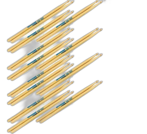 Kit 16 Pares Baqueta Liverpool Tennessee Hickory 5b, 5a E 7a