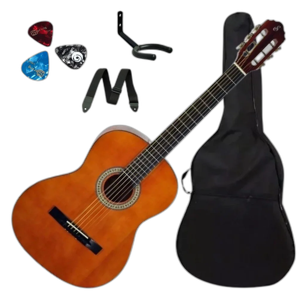 Kit Violão Giannini S14 Aço Natural + Capa Correia Suporte