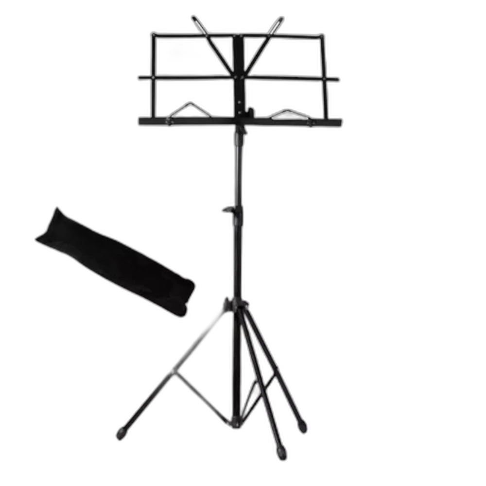 Estante Partitura Suporte Pedestal Cavalete Ferro + Bolsa