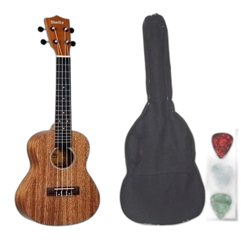 Ukulele Shelby Su21me Elétrico C/ Afinador + Capa + Palheta.