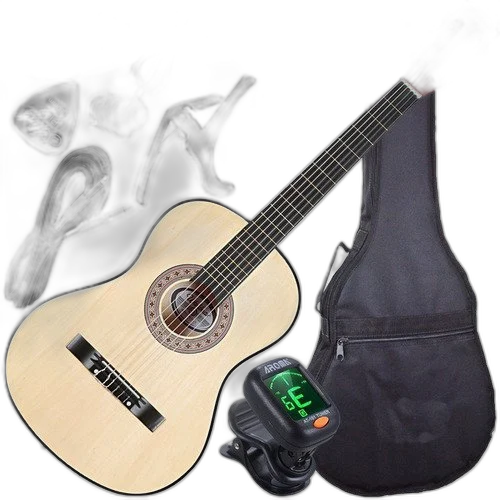 Kit Violão Queens Barato Elétrico Nylon Capa + Acessórios