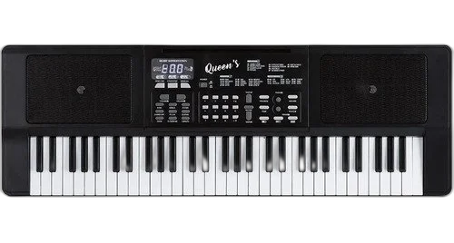 Kit Teclado Musical Barato Estudante 61 Teclas Multi Funções