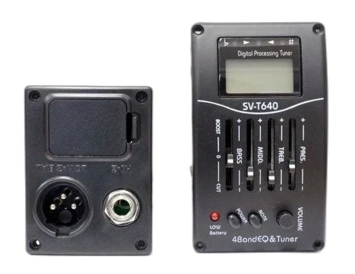 Kit Violão Giannini Elétrico Canhoto Eq 4 Bandas S14 Eq Bk