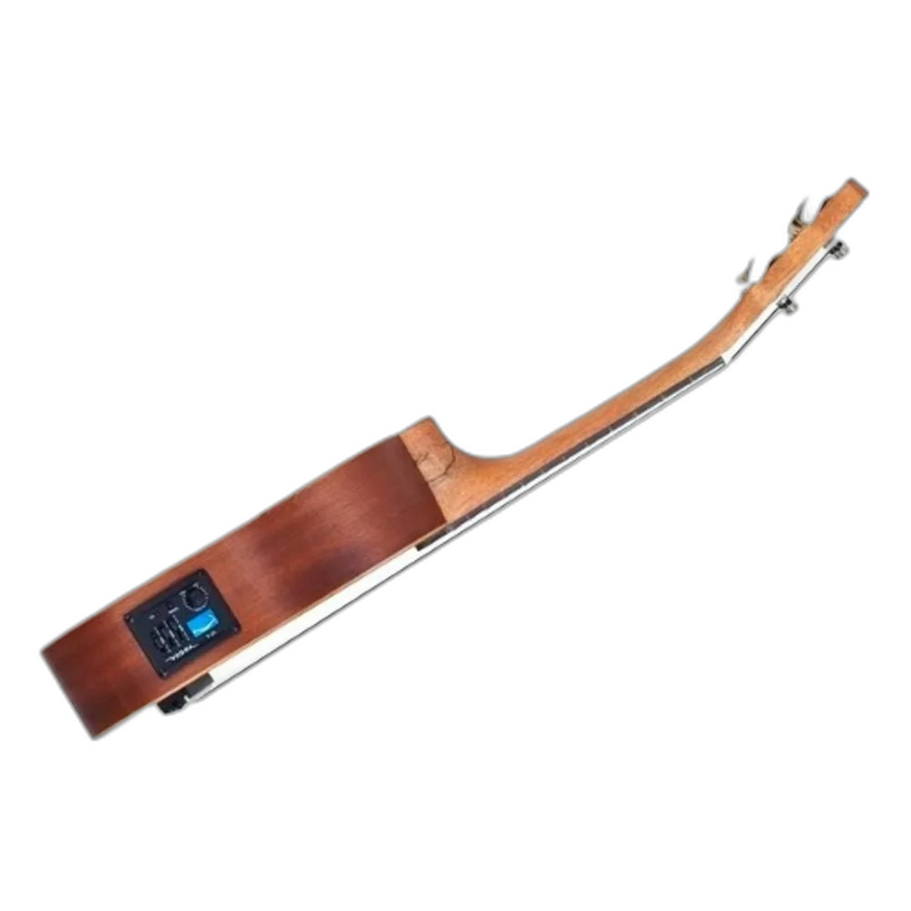 Ukulele Soprano Elétrico Vogga Vuk309 Mahogany Capa Afinador Profissional