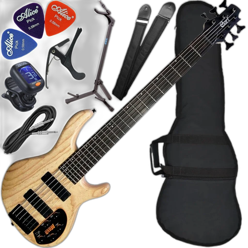 Kit Baixo Cort Action Dlx Vi Ash Opn 6 Cordas Pre Mark Bass