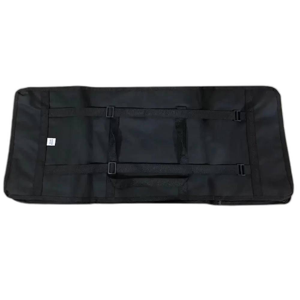 Capa Bag Simples Para Teclado 4/8 Preto Alças Nas Costas Preto