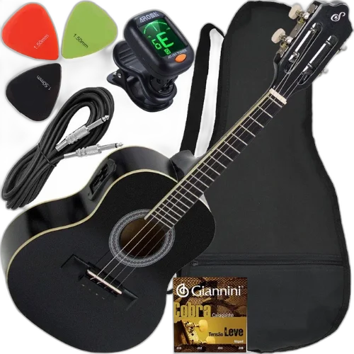 Kit Cavaquinho Eletroacústico Eq Passivo C/ Acessórios Cs14 Ep Giannini