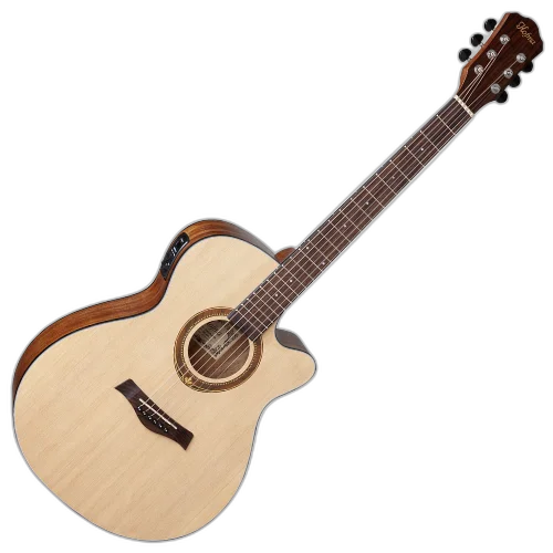Violão Elétrico Hofma HMA295 Aço Mini Jumbo Natural Satin