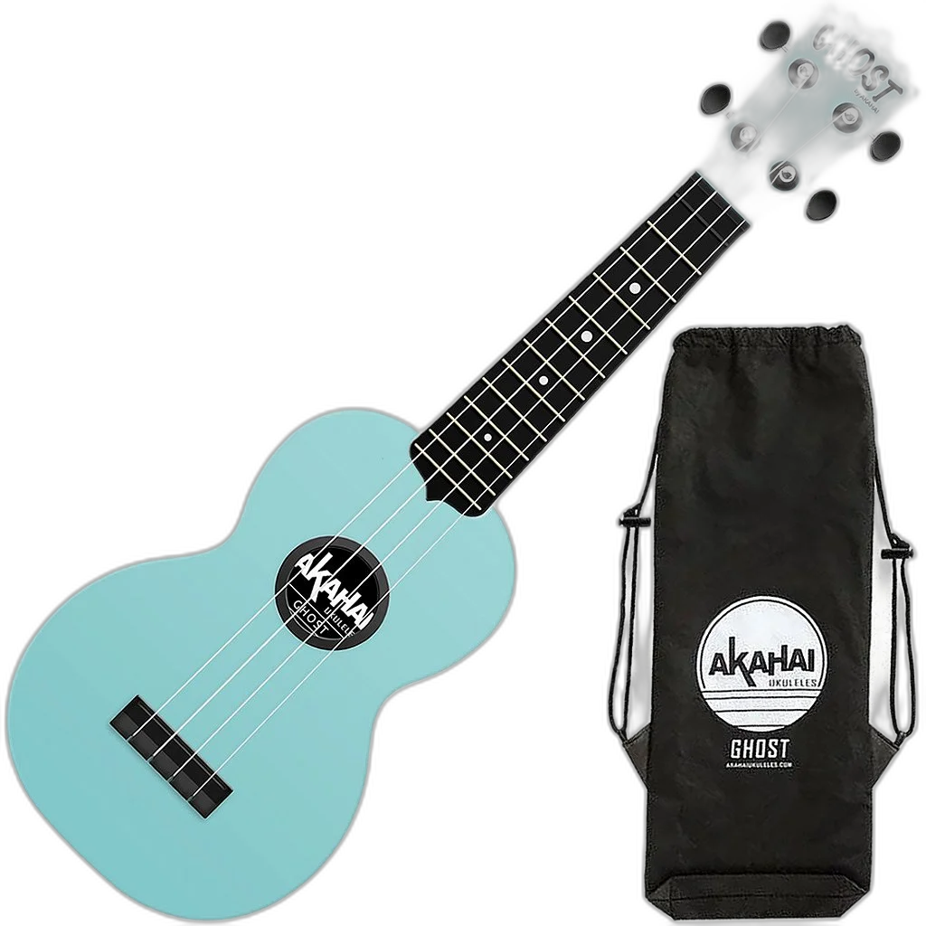 Ukulele Akahai Ghost Soprano Acústico Hawaii Moon