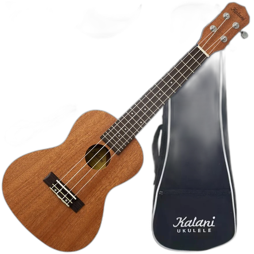 Kit Ukulele Concerto Elétrico Ativo Kal220 CS EQ Série Tribes Kalani Ux03
