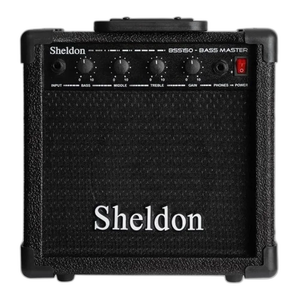 Amplificador Para Contra Baixo BSS-150 Sheldon 6 Pol Bivolt 15W RMS