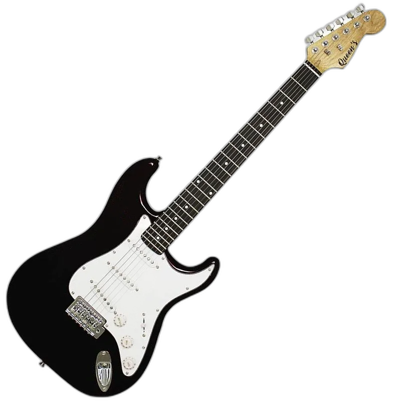 Guitarra Elétrica Queens D137546 - Preta e Branca