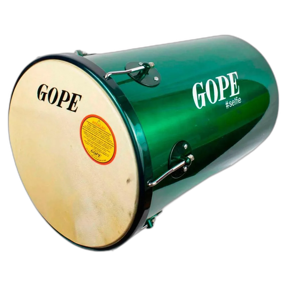 Rebolo Cônico Gope Alumínio 45x12 Pele Couro Selfie Verde