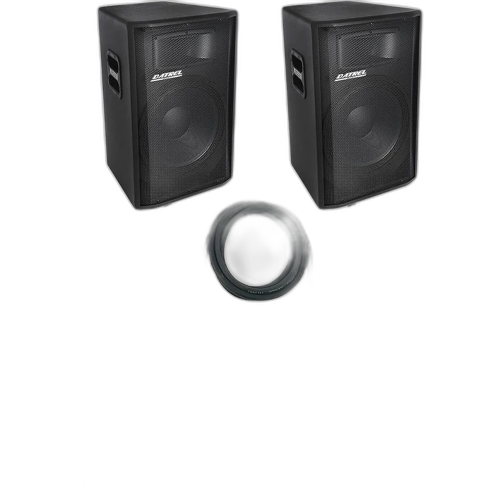 Kit Caixa de Som Datrel Ativa e Passiva Falante 15" 600w Rms Titanium Bluetooth Usb CSX02