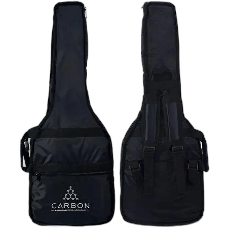 Capa para Guitarra Acolchoada Preta Carbon