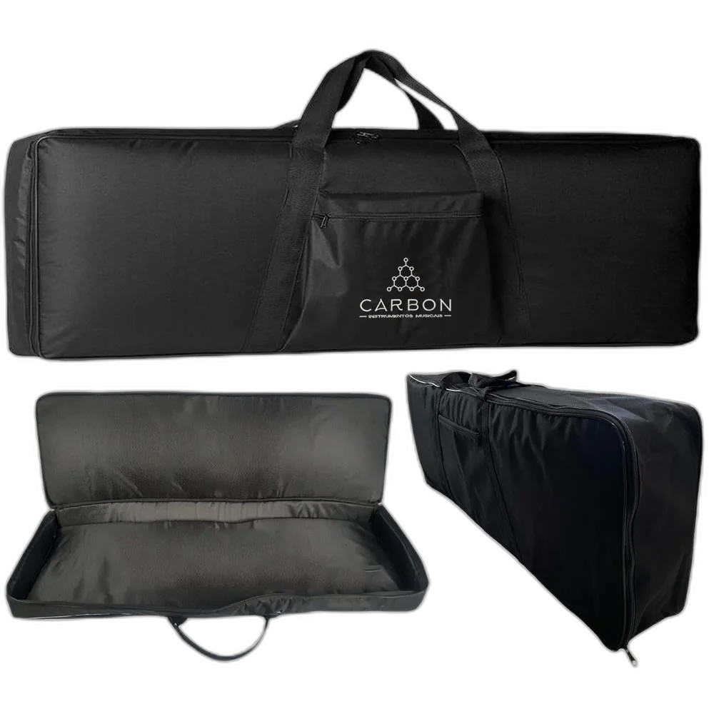 Capa Bag Teclado Luxo 4/8 Acolchoado Casio Roland Yamaha - Carbon