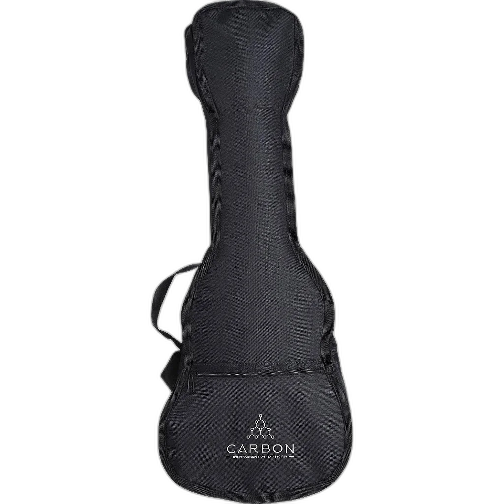 Capa Para Ukulele Soprano Nylon Acolchoada Preta Carbon