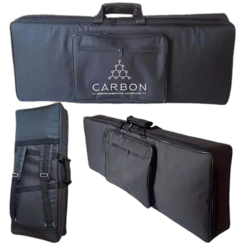 Capa Bag Para Teclado Musical Acolchoado 73x53x12 Preto - Carbon