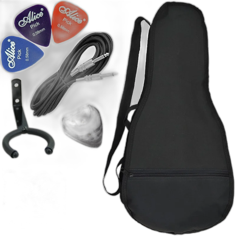 Kit Acessórios Cavaquinho C/ Capa Palhetas Cabo Suporte Cordas CVX01