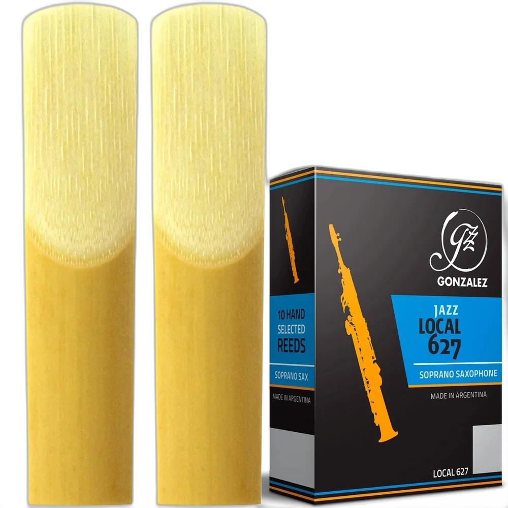 Kit 2 Palhetas Sax Soprano Gonzalez Jazz Local 3 GSSJ3 Orgânica