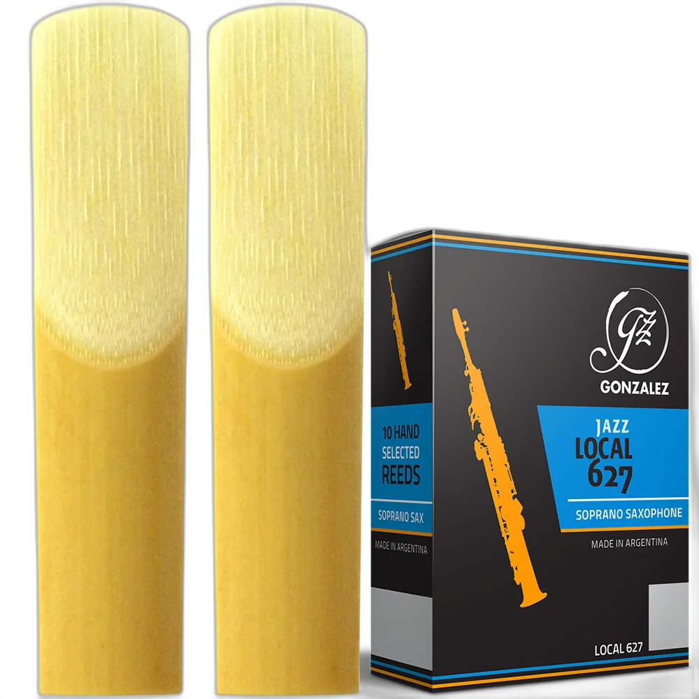 Kit 2 Palhetas Sax Soprano Gonzalez Jazz Local 2 GSSJ2 Orgânica