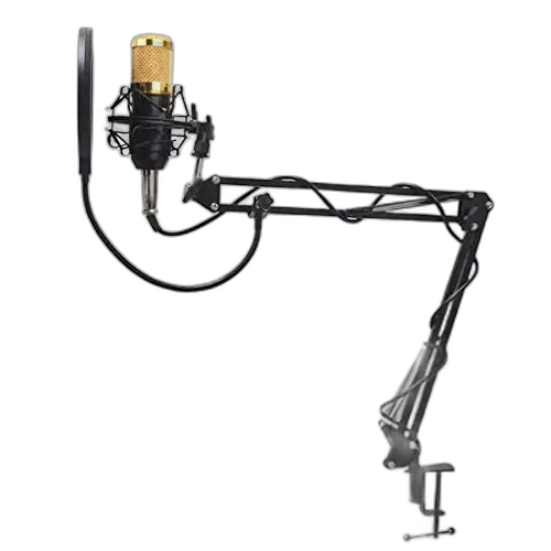 Kit Microfone Estúdio BM800 + Pop Filter + Aranha + Braço Articulado – Leboss