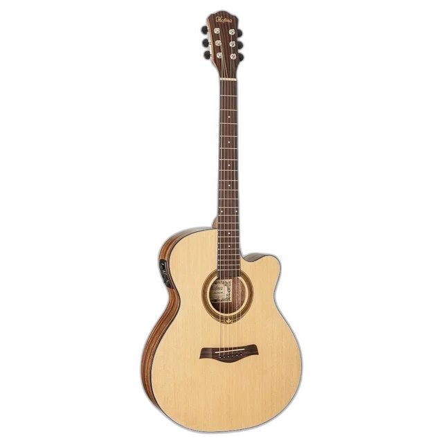 Kit Violão Elétrico Hofma Hma-295 Stnt Natural Aço Vx01