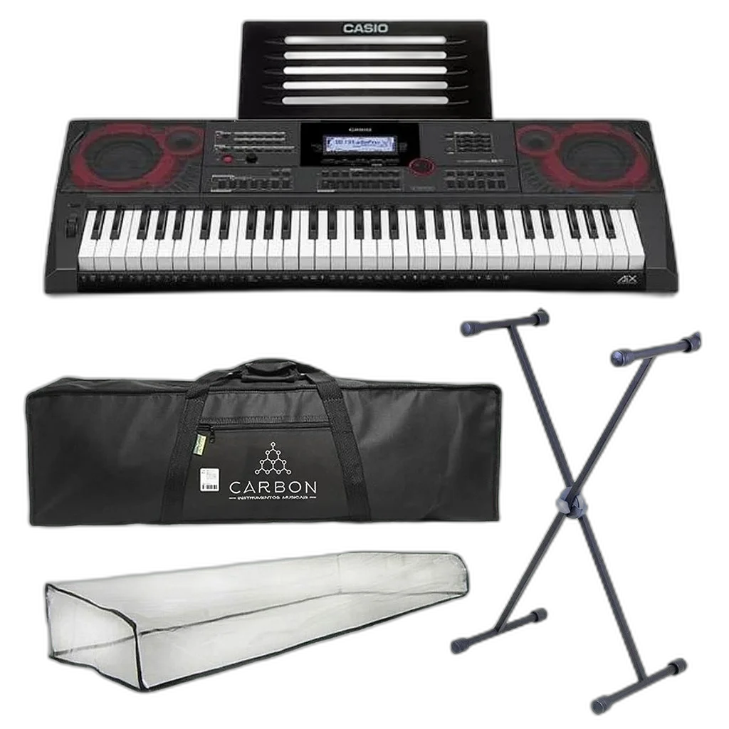 Kit Teclado Digital CASIO CT-X5000 Preto TX01