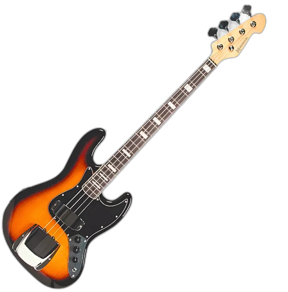Baixo Jazz Bass Michael Bm675n Sunburst Black Cobertura Na Ponte Captador