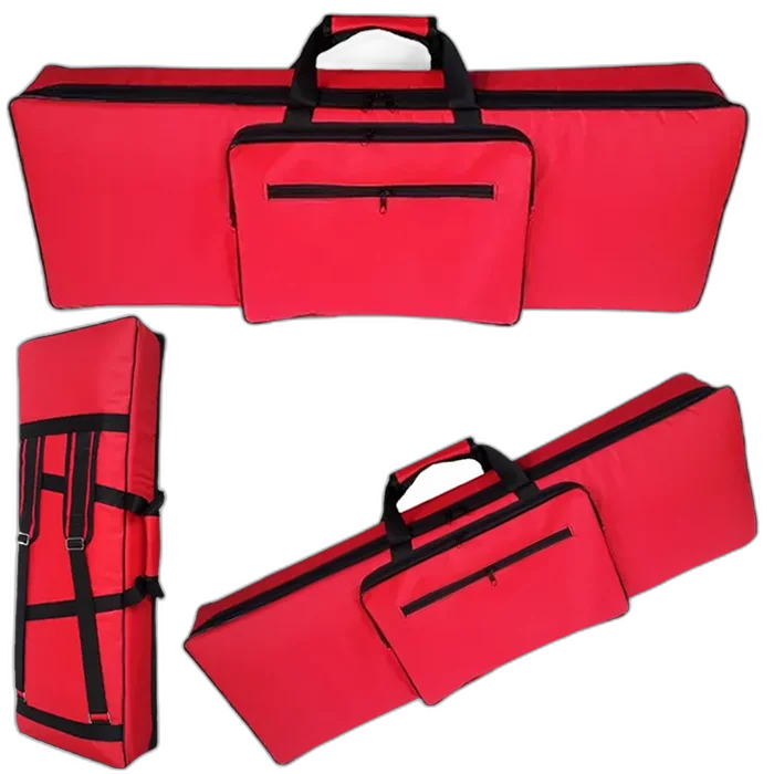Capa Bag Para Controlador Arturia MK II 49 Teclas Nylon Vermelho
