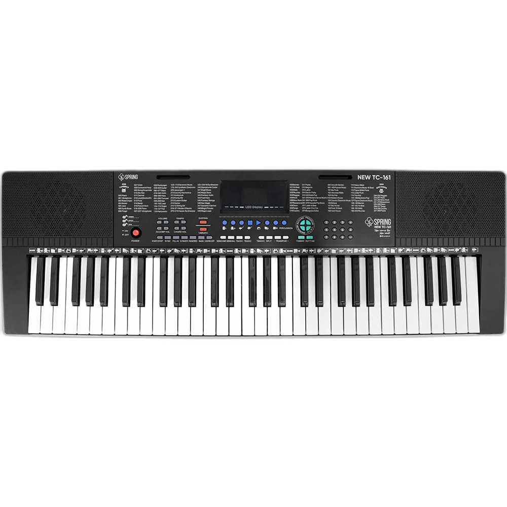 Teclado Spring New TC-161 Estudante 61 Teclas Multi Funções